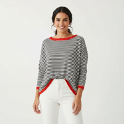 Stijlvolle gestreepte dames trui – Angelien