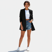 Stijlvolle lange dames blazer – Fleur