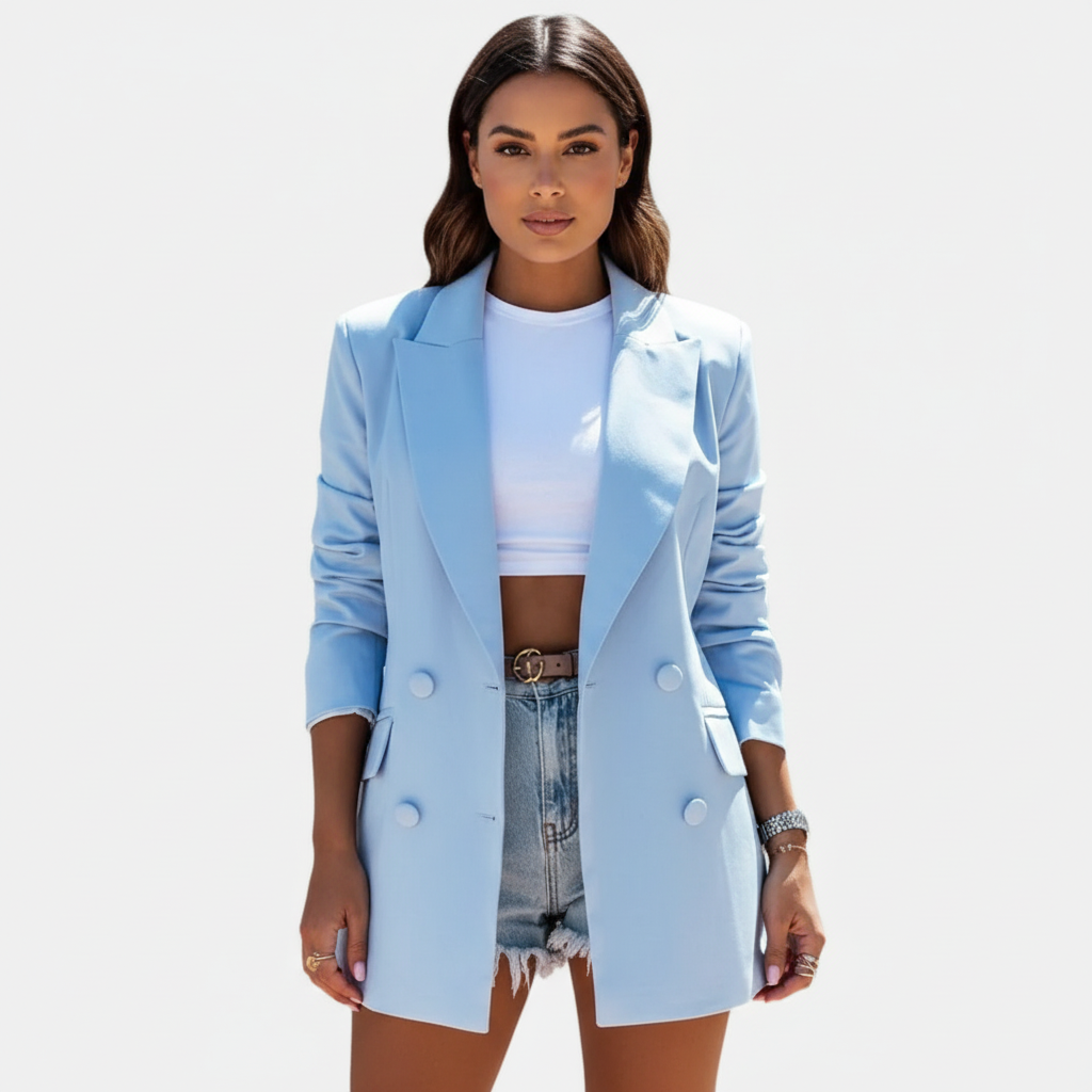 Stijlvolle lange dames blazer – Fleur