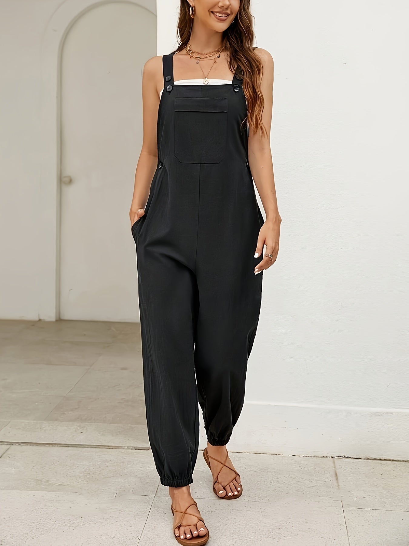 Stijlvolle overall jumpsuit dames – Camille