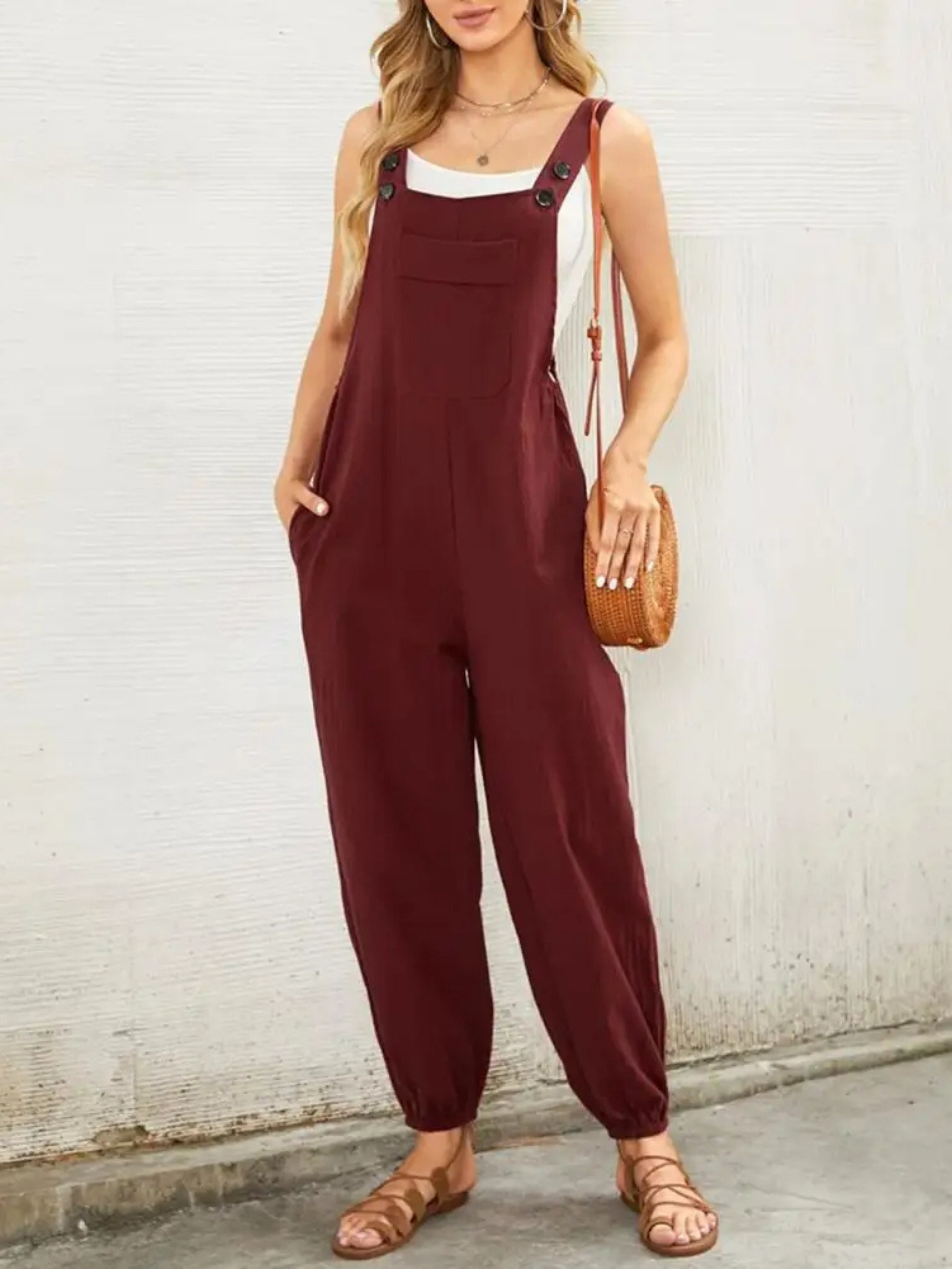 Stijlvolle overall jumpsuit dames – Camille