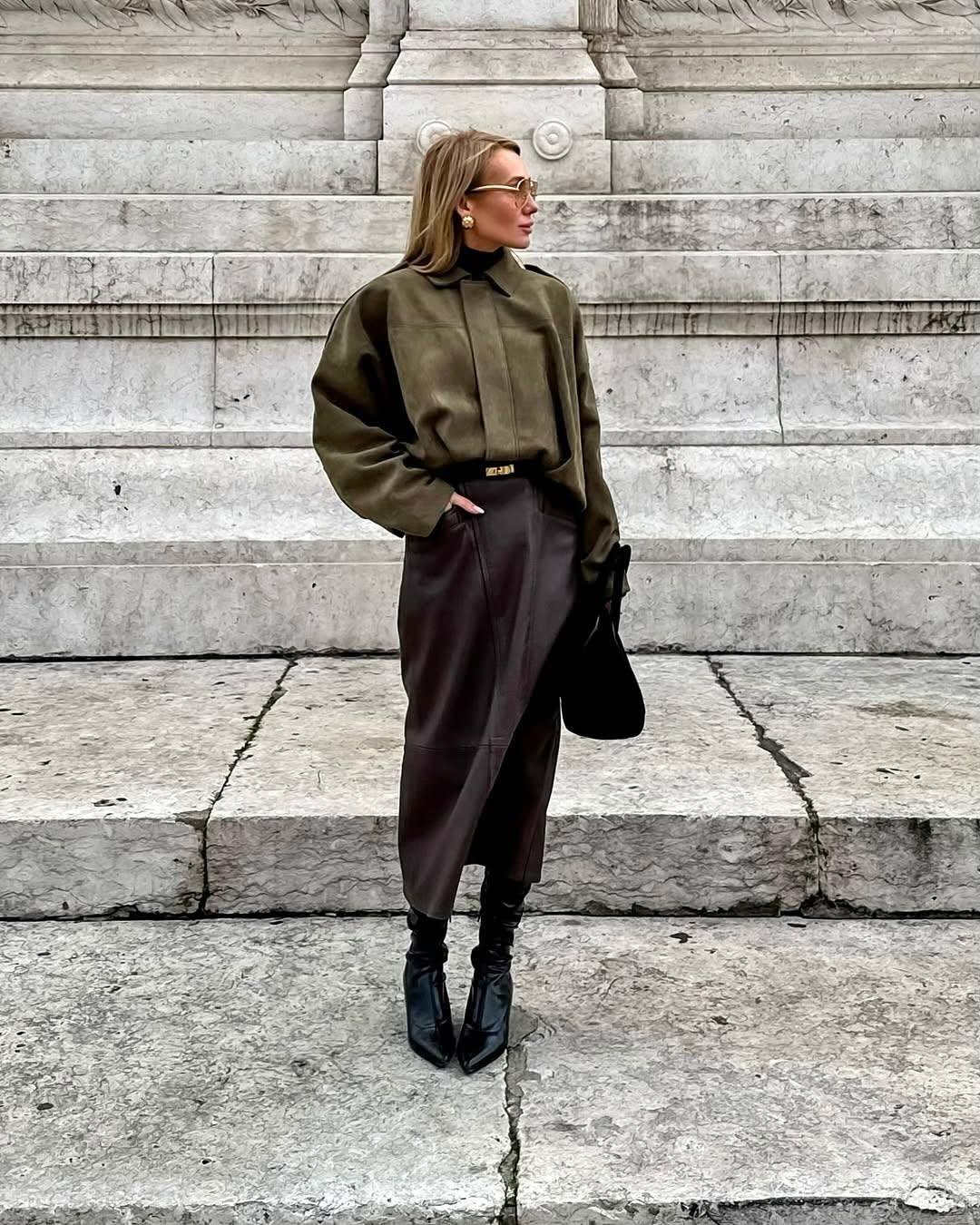 Stijlvolle suède oversized jas – Fabiane