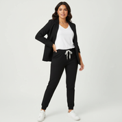 Stijlvolle tweedelige dames set met blazer en comfortabele pantalon – Sanne