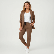 Stijlvolle tweedelige dames set met blazer en comfortabele pantalon – Sanne