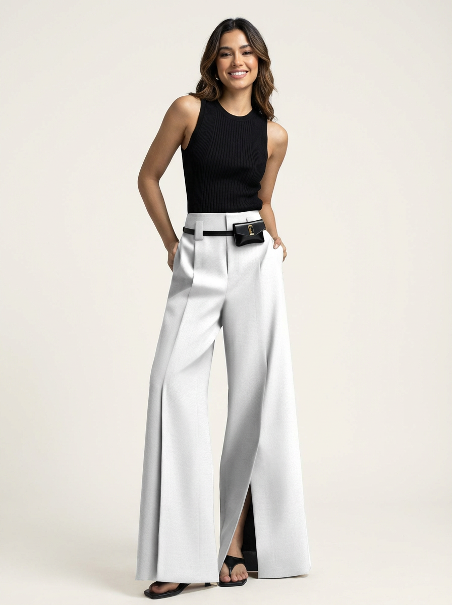 Stijlvolle wide-leg damesbroek – Celina