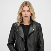 Stoere leren damesjas – Janiyah