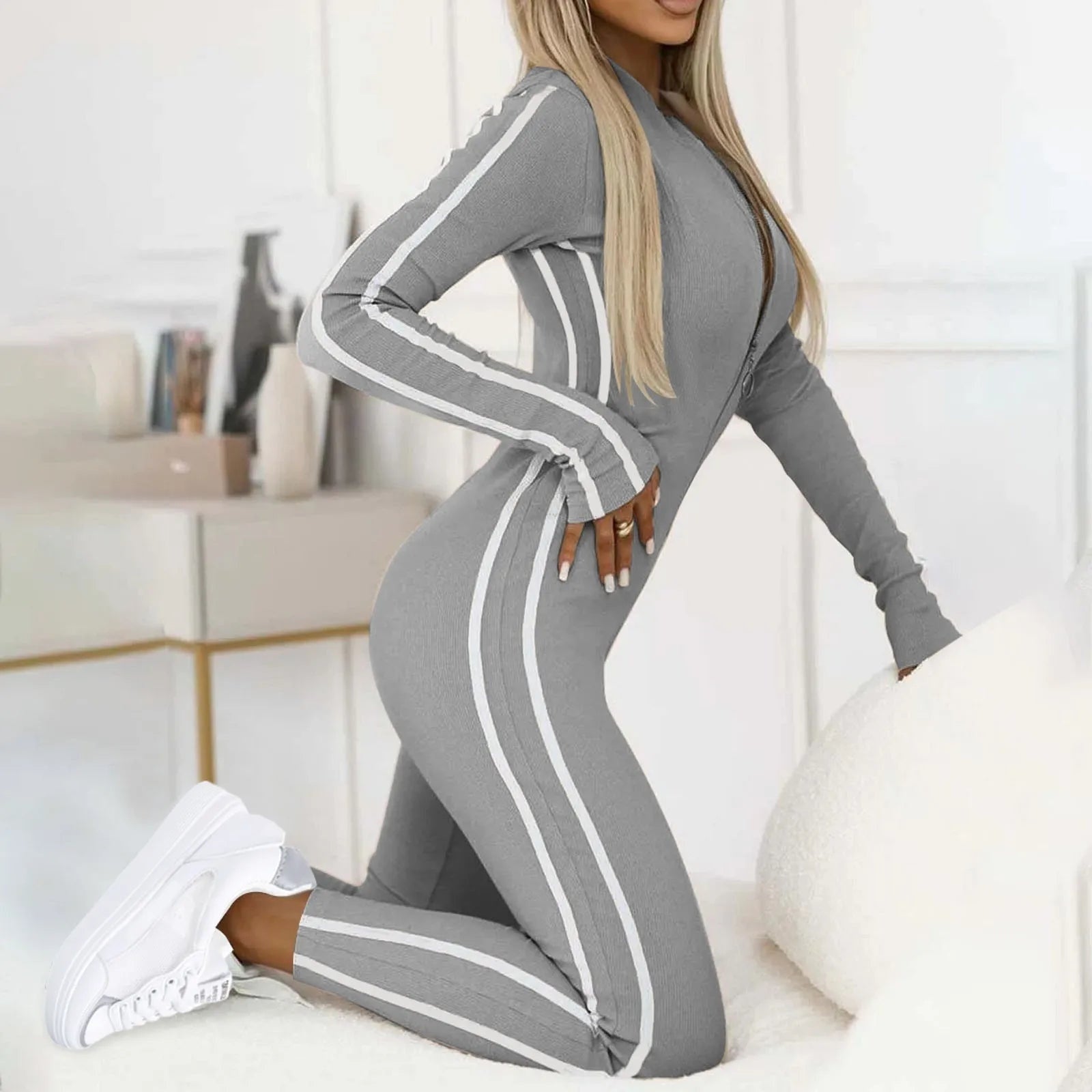 Strakke lounge jumpsuit – Camille