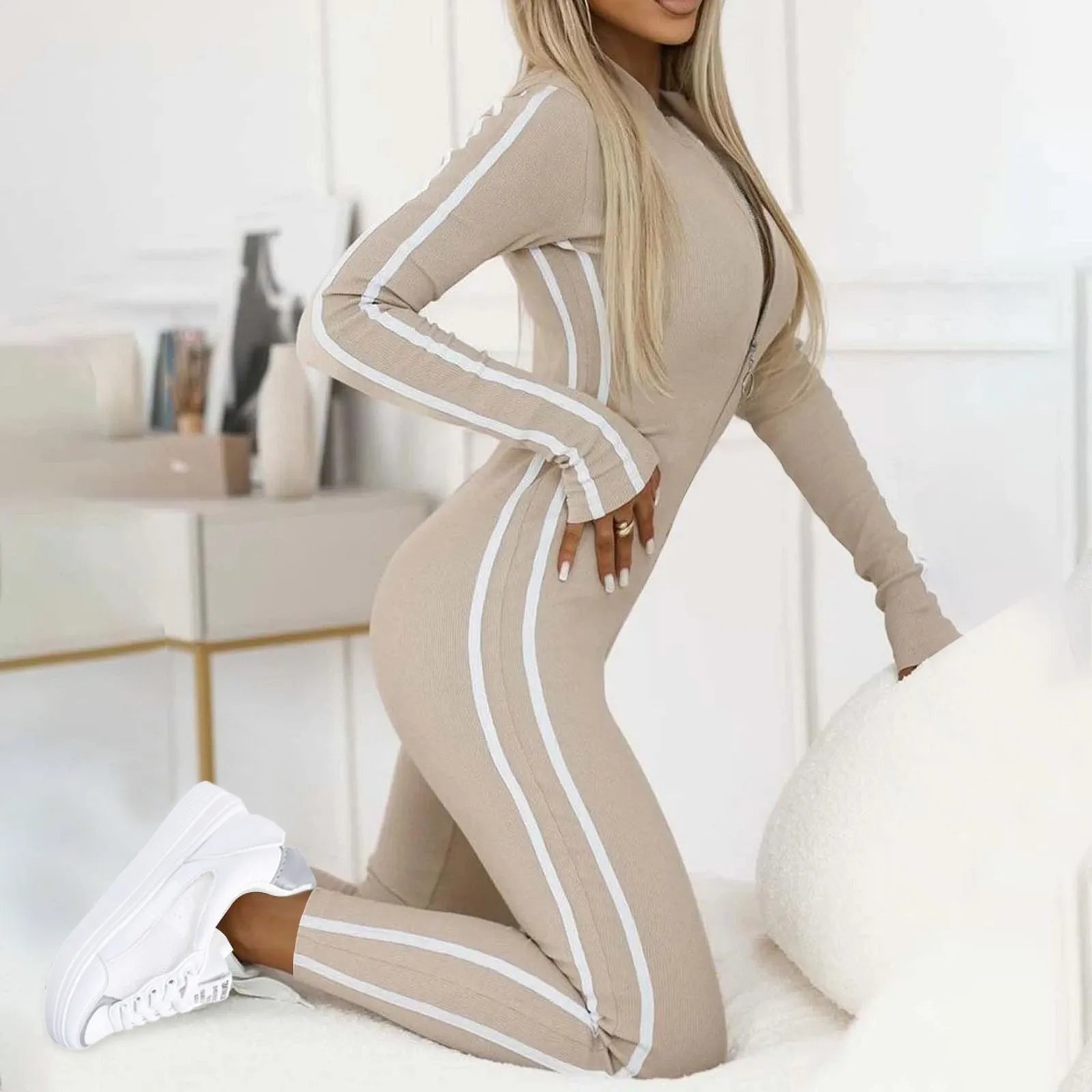 Strakke lounge jumpsuit – Camille