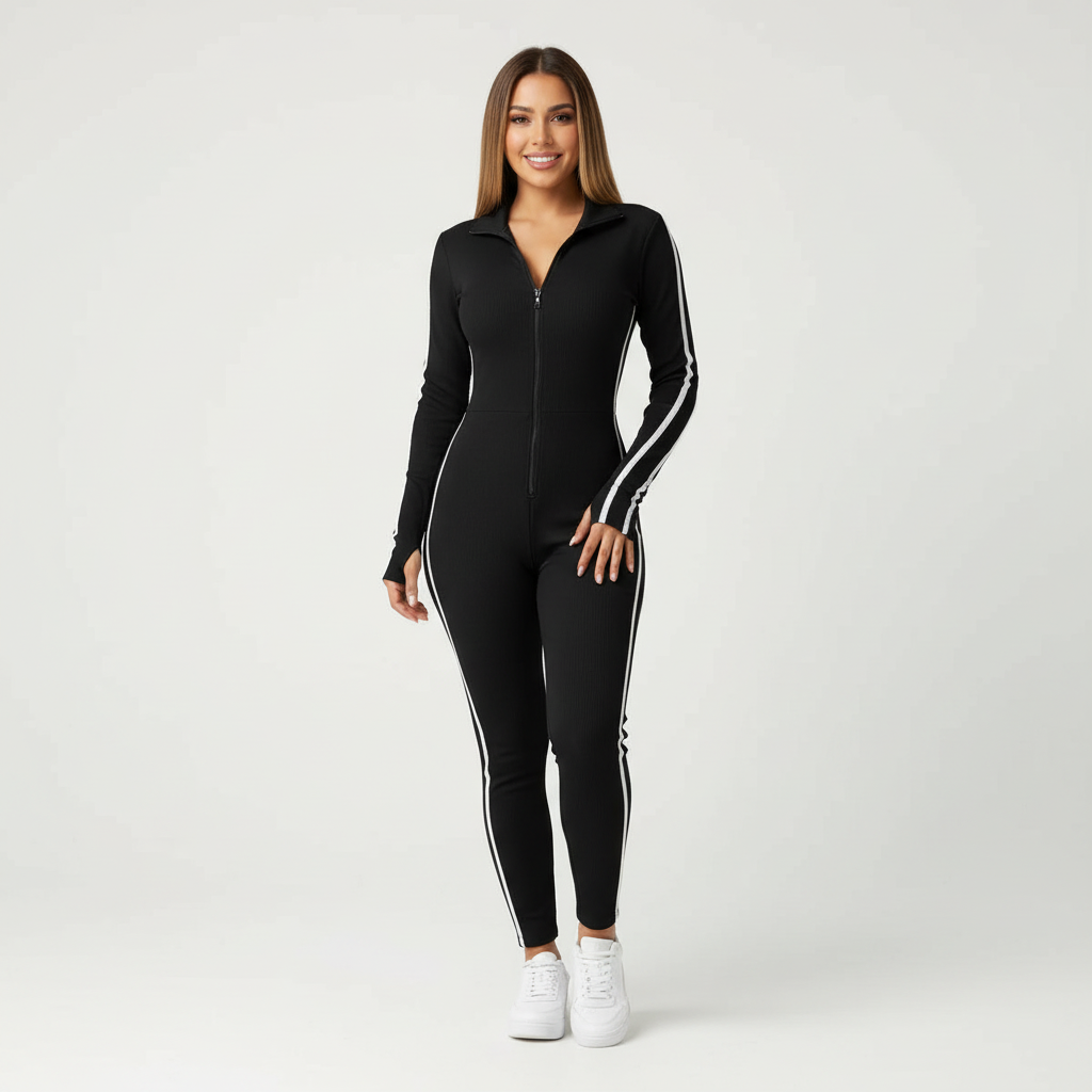 Strakke lounge jumpsuit – Camille