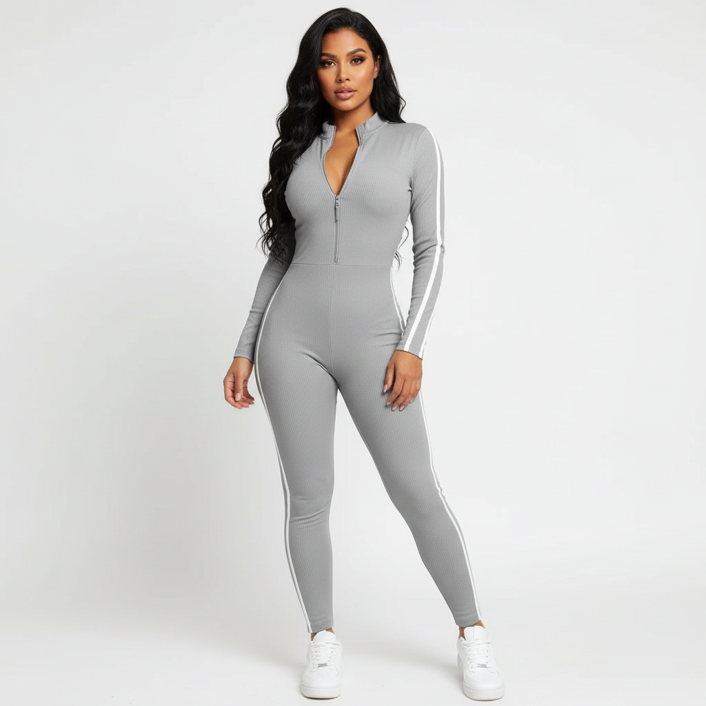 Fitted lounge jumpsuit – Camille