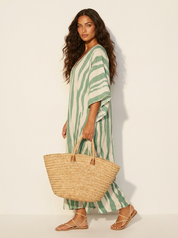 Luchtige Gestreepte Kaftan Jurk - Lina