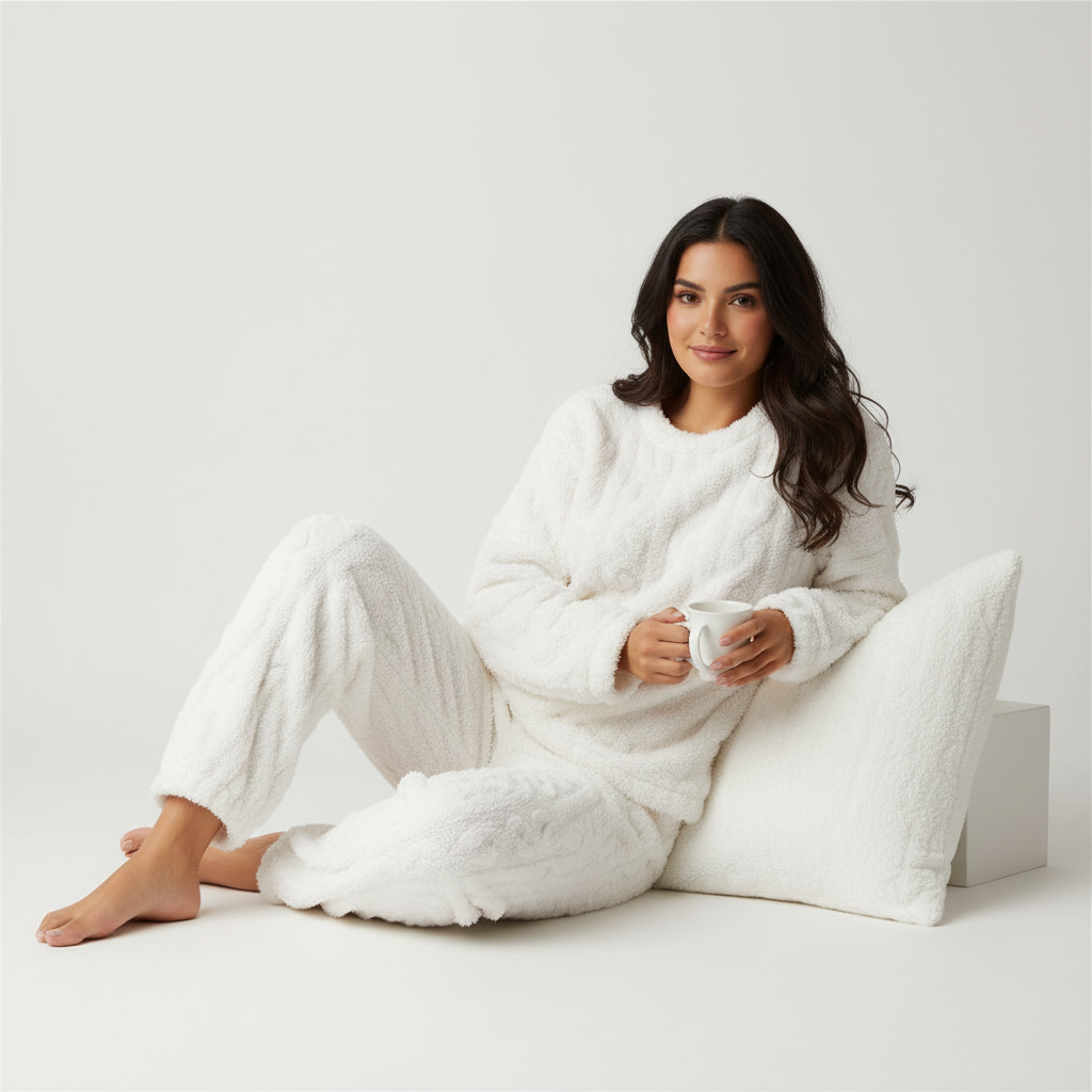 Superzacht fleece damespyjama-set voor ultieme warmte