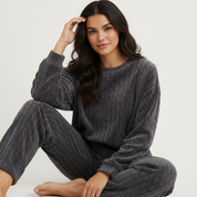 Superzacht fleece damespyjama-set voor ultieme warmte