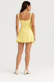 Sweetheart mini jurk met kanten details - Elena