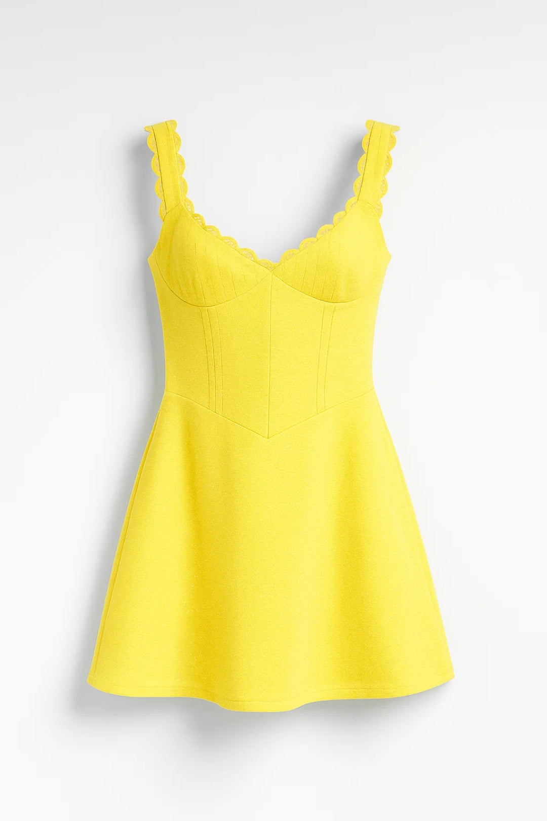 Sweetheart mini jurk met kanten details - Elena