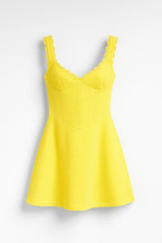 Sweetheart mini jurk met kanten details - Elena