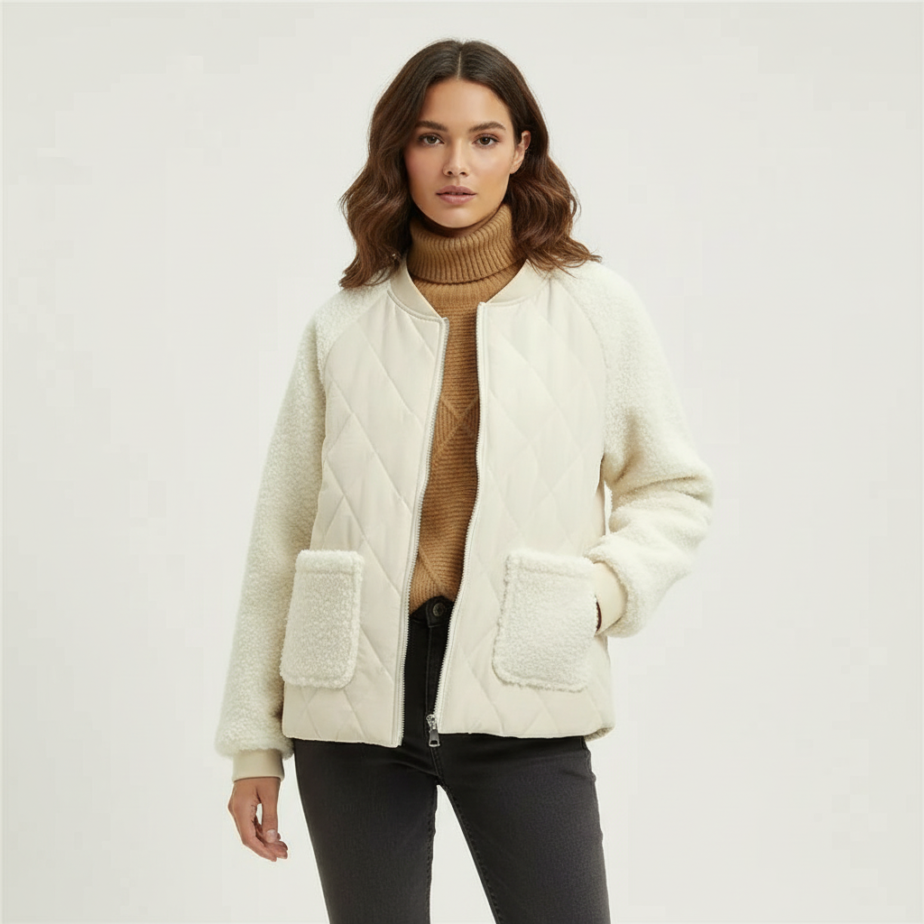 Teddy bomberjas dames – Celeste