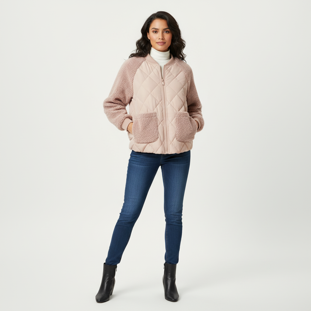 Teddy bomberjas dames – Celeste