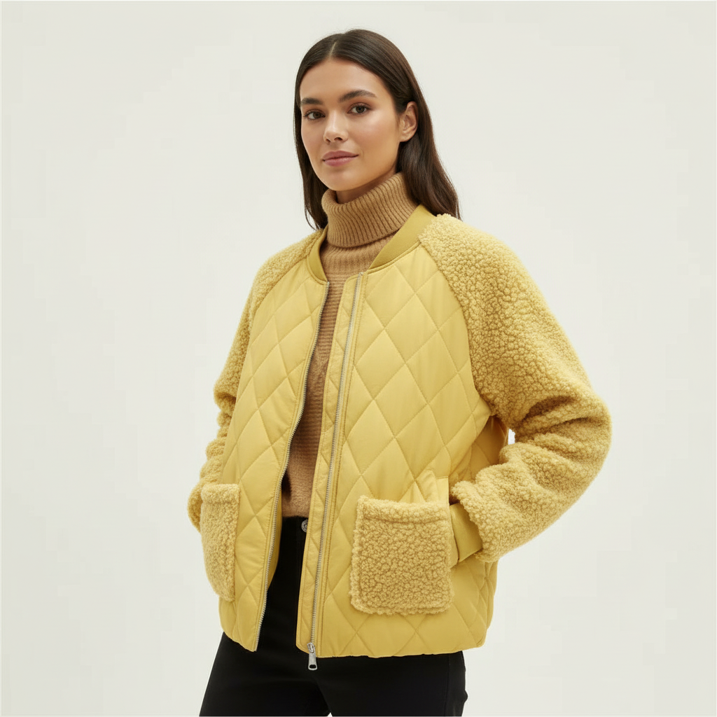 Teddy bomberjas dames – Celeste