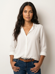 Tijdloze blouse met knoopsluiting - Claire
