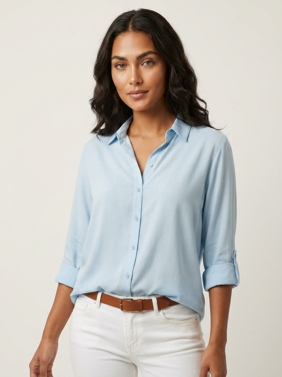 Tijdloze blouse met knoopsluiting - Claire