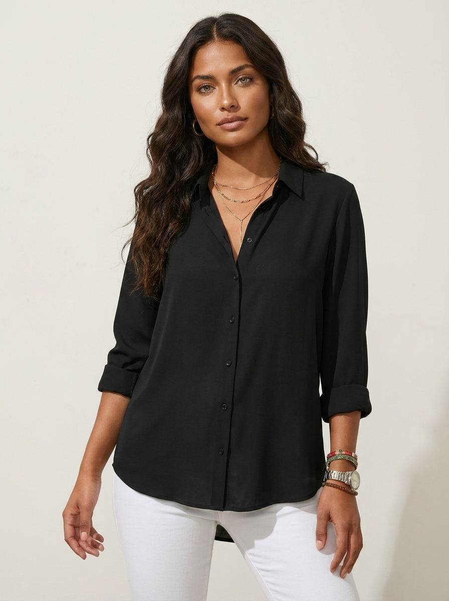 Tijdloze blouse met knoopsluiting - Claire