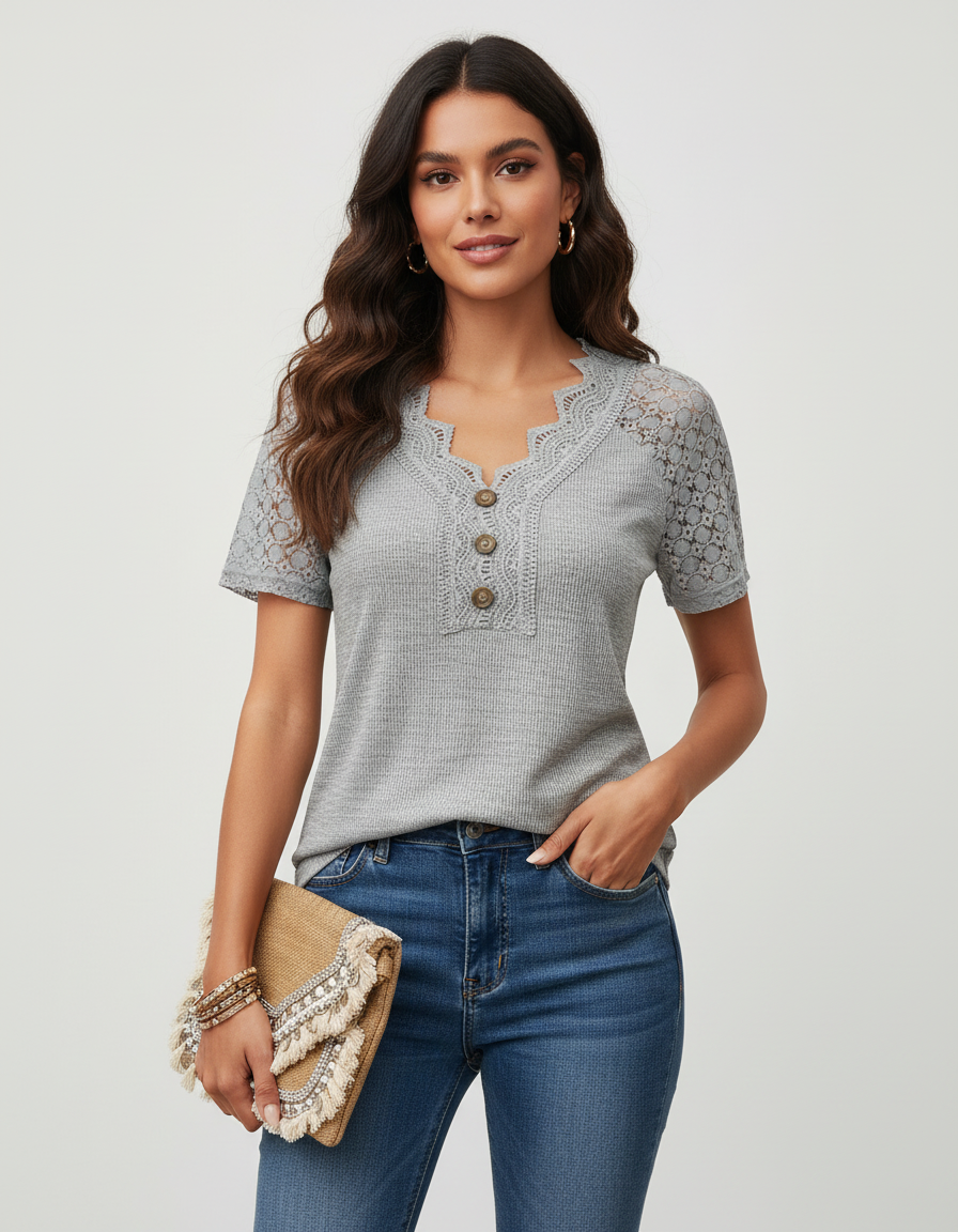 Tijdloze dames top - Mirella