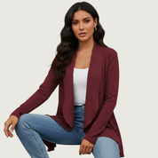 Tijdloze open cardigan met comfortabele pasvorm