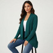 Tijdloze open cardigan met comfortabele pasvorm