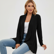 Tijdloze open cardigan met comfortabele pasvorm