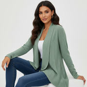 Tijdloze open cardigan met comfortabele pasvorm