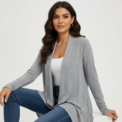 Tijdloze open cardigan met comfortabele pasvorm