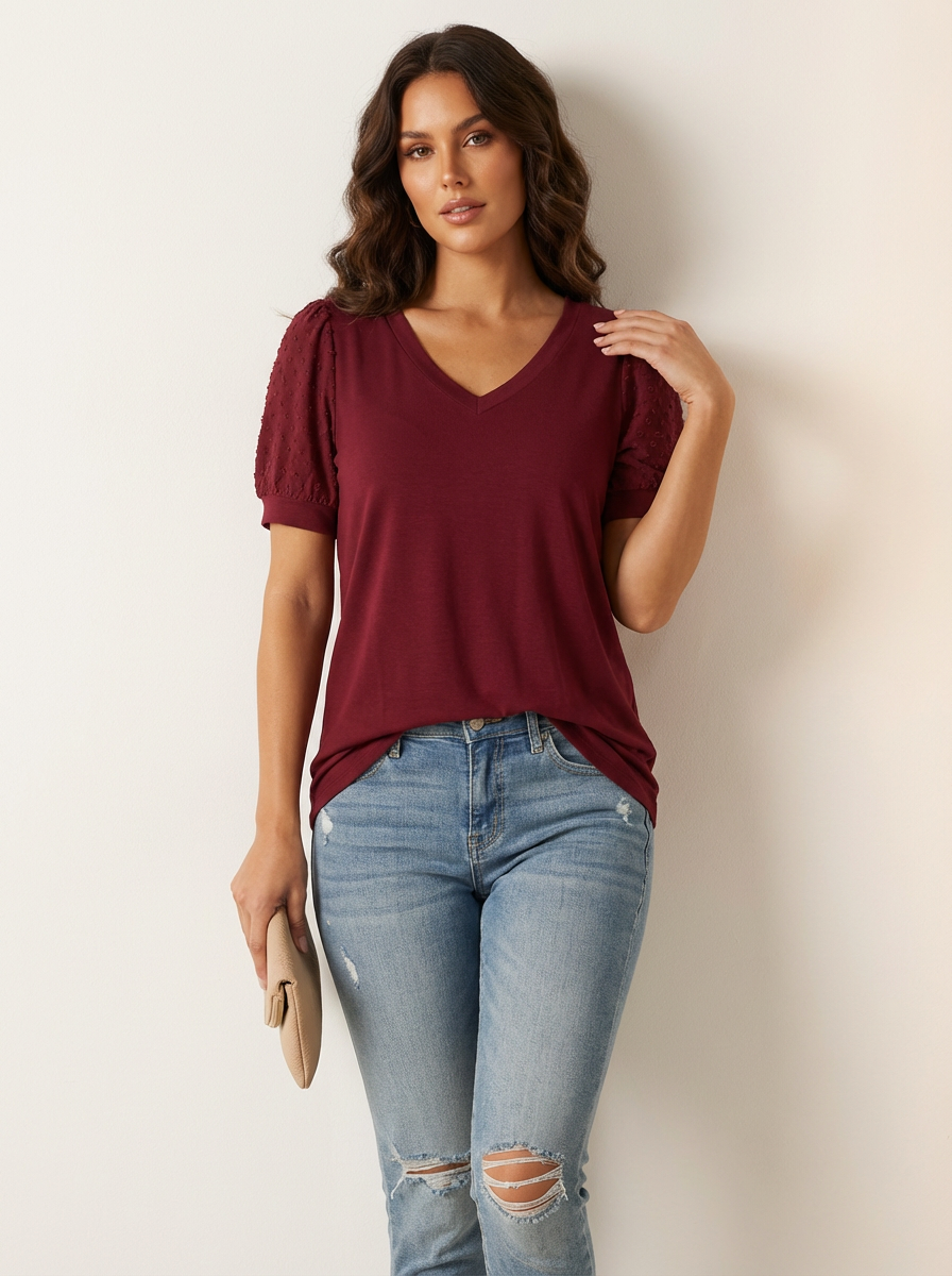 elegante dames top met verfijnde details en vrouwelijke uitstraling