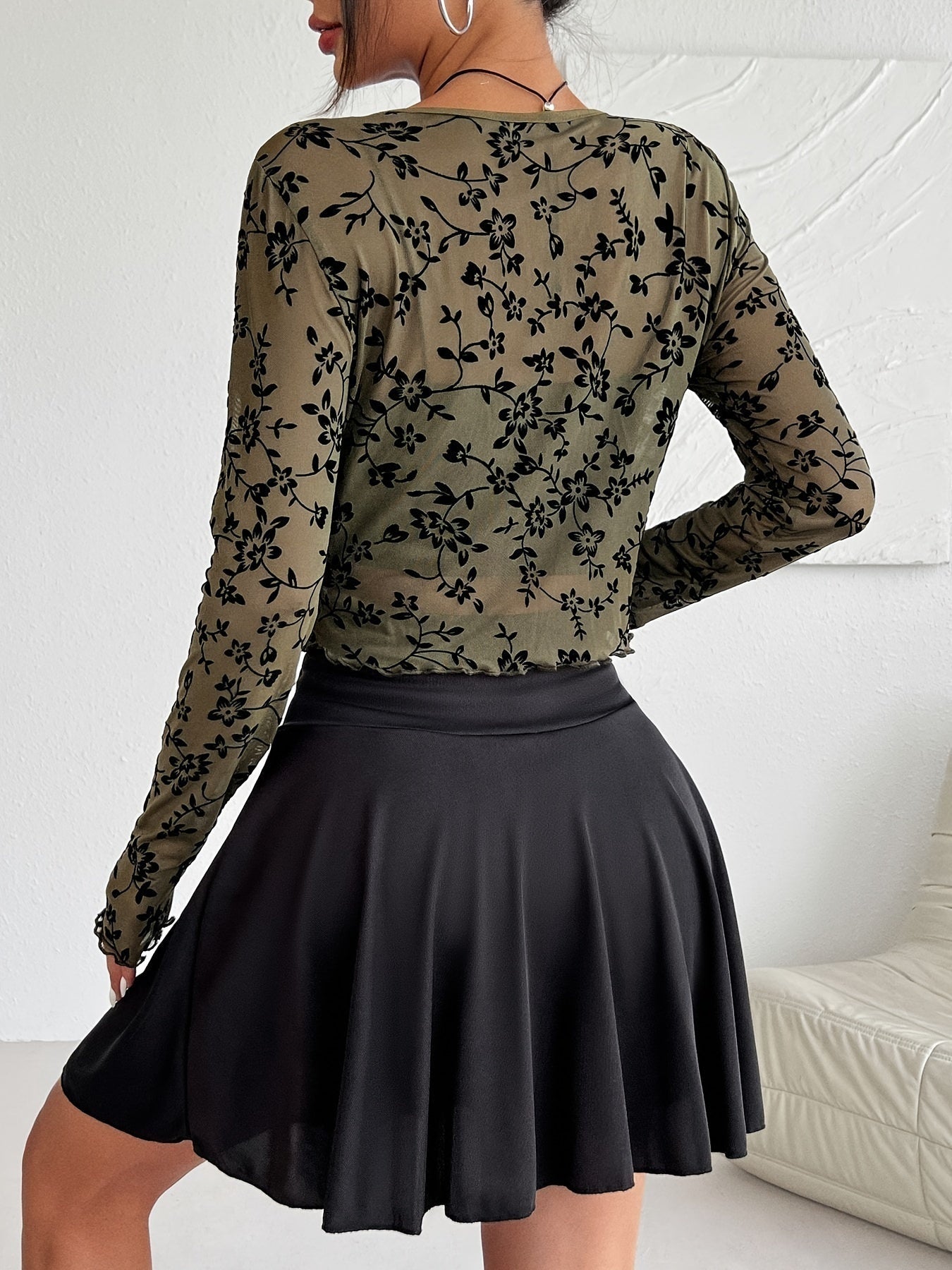 Transparant mesh dames vestje – Fleur