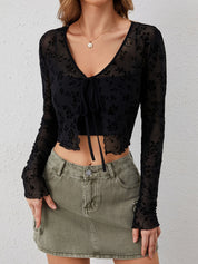 Transparant mesh dames vestje – Fleur