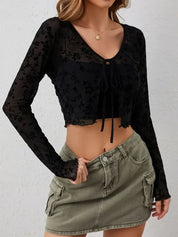 Transparant mesh dames vestje – Fleur