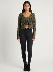 Transparant mesh dames vestje – Fleur