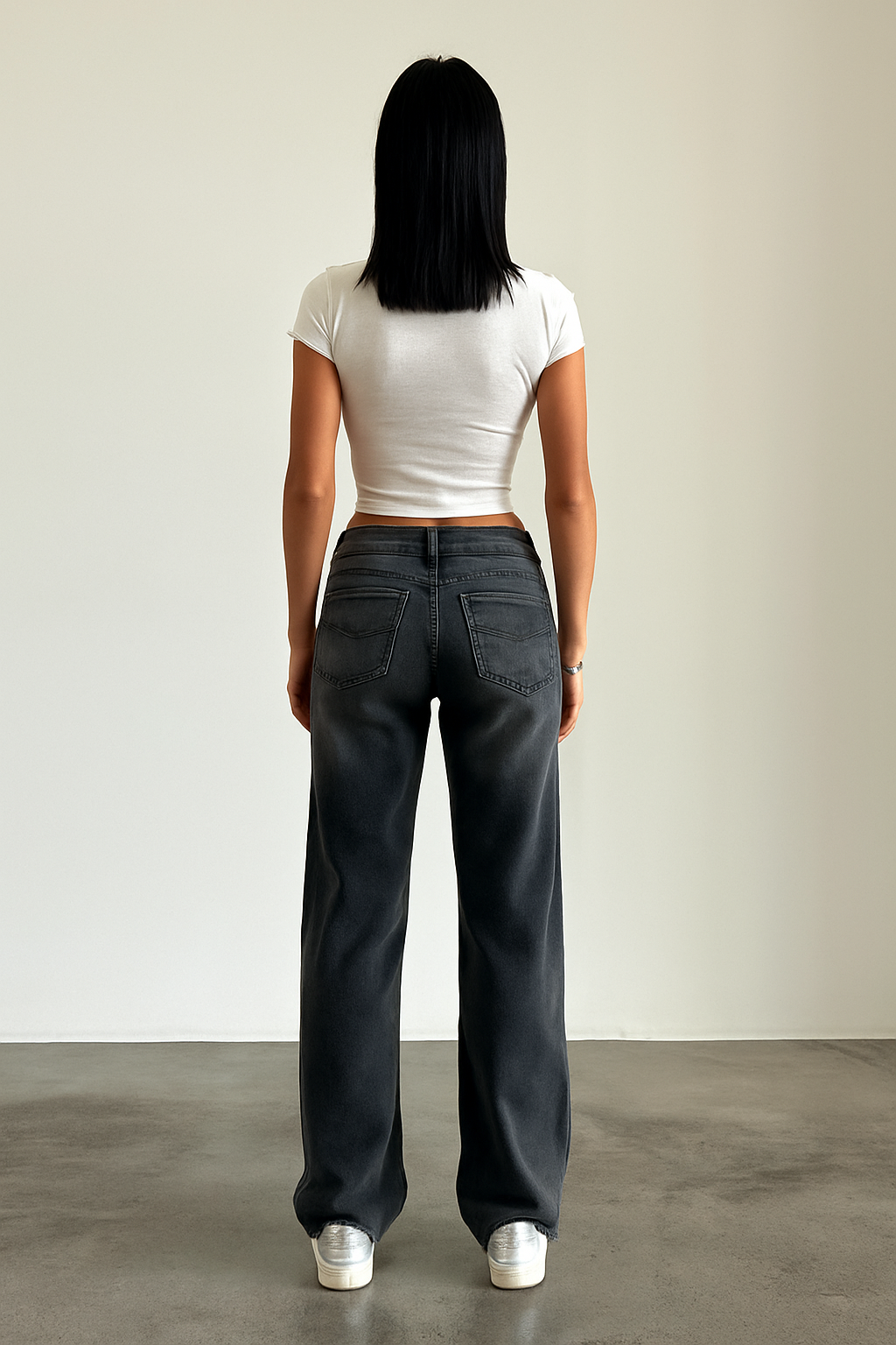 Trendy straight-leg dames jeans met lage taille – Roja