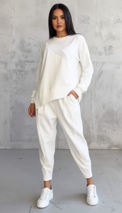 Tweedelig comfy set met lange mouwen