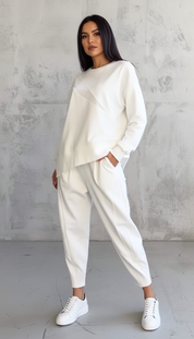 Tweedelig comfy set met lange mouwen