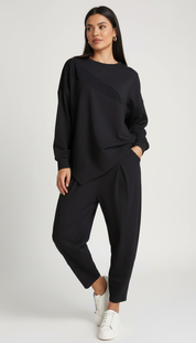 Tweedelig comfy set met lange mouwen