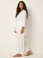 Tweedelige comfortset met wijde broek - Elena