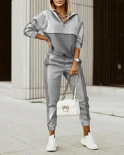 Tweedelige lounge set met trendy print - Olivia