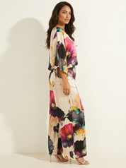 Tweedelige set met artistieke bloemenprint - Celeste
