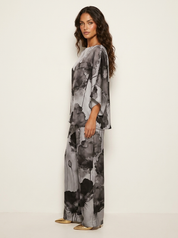 Tweedelige set met artistieke bloemenprint - Celeste