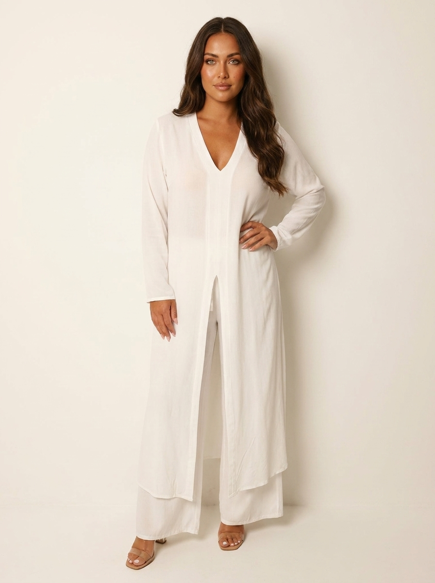 Tweedelige set met lange tuniek - Sophia