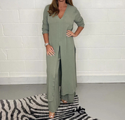 Tweedelige set met lange tuniek - Sophia