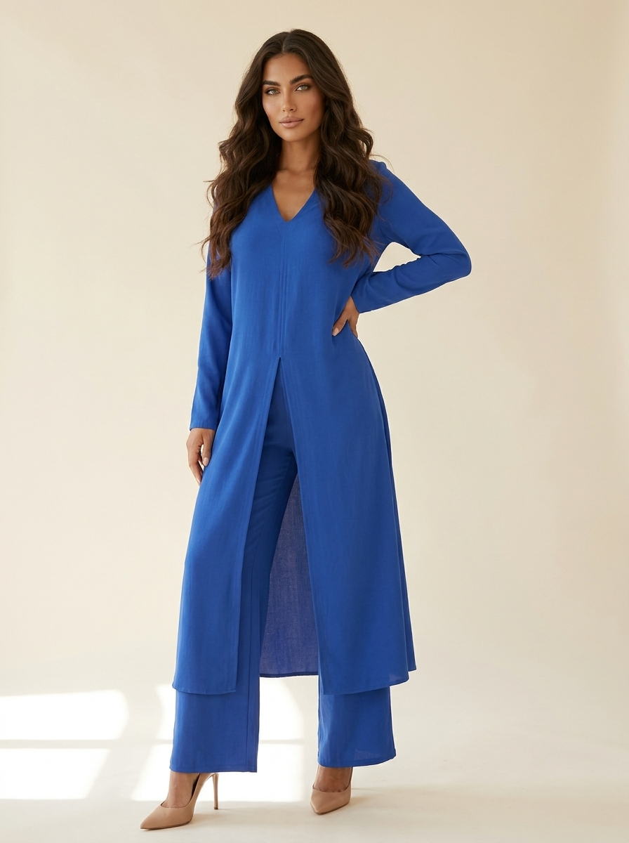 Tweedelige set met lange tuniek - Sophia
