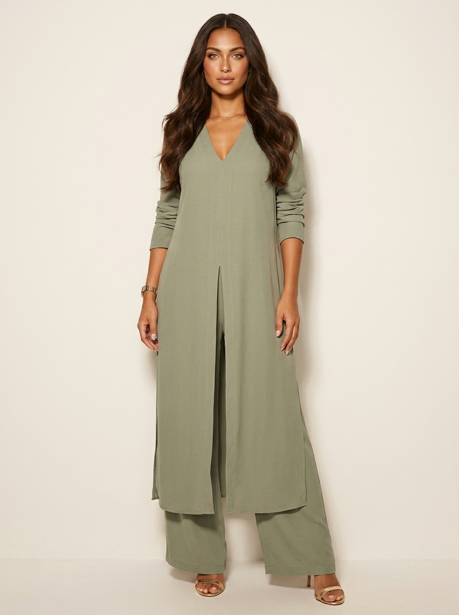 Tweedelige set met lange tuniek - Sophia