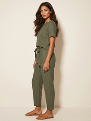Tweedelige zomerset met strikceintuur - Elara